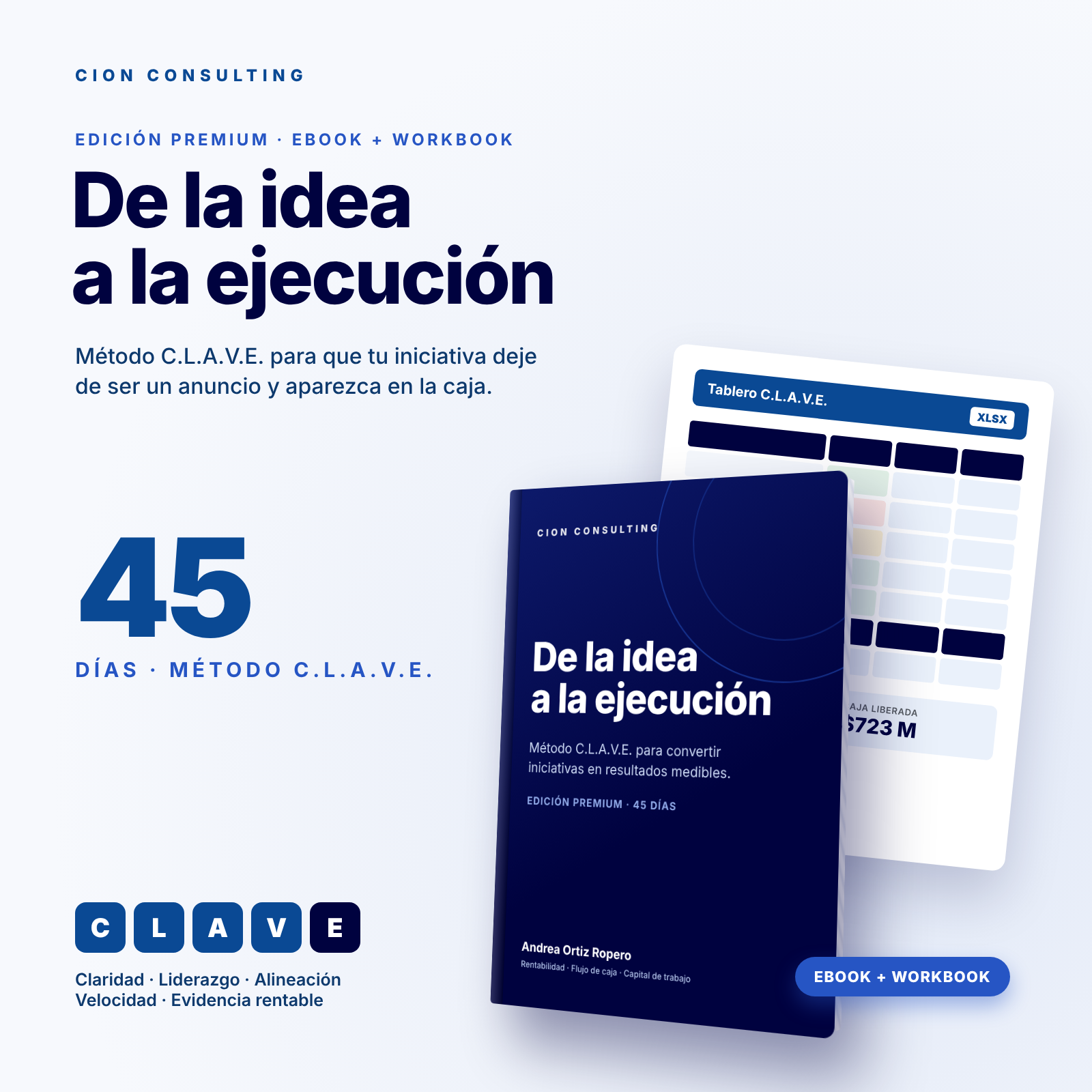 Lanzamiento Ebook + Workbook De la idea a la ejecución.